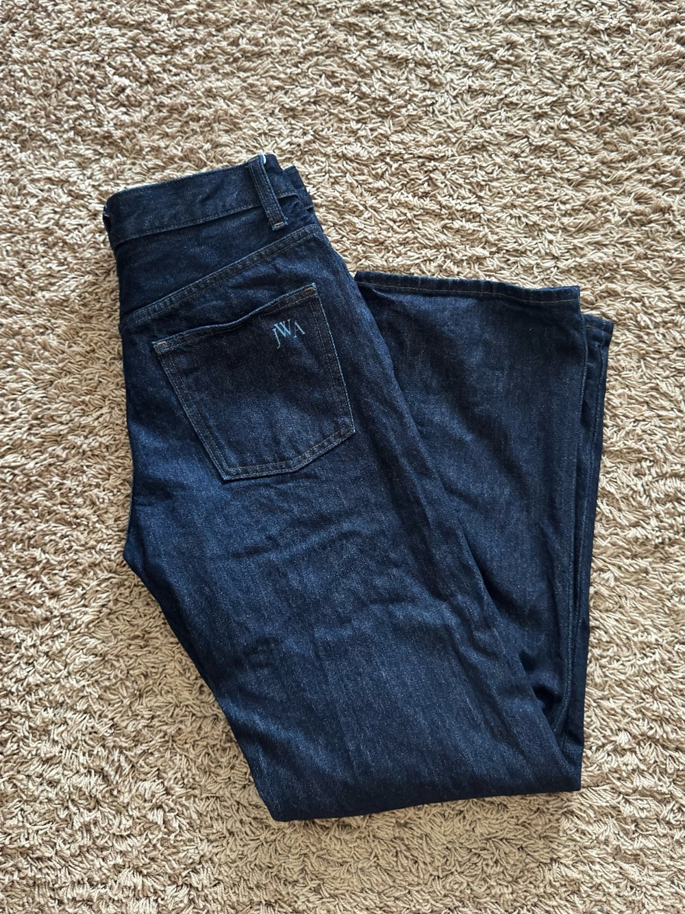 Uniqlo X JW ANDERSON Women Navy Straight Jeans in Size 26